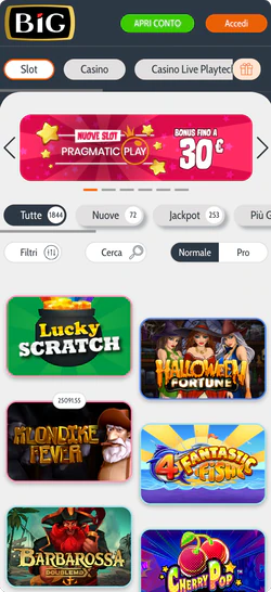 Supporto clienti disponibile su BIG Casino